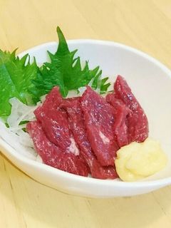 馬刺しは生姜醤油で。-レシピのメイン写真