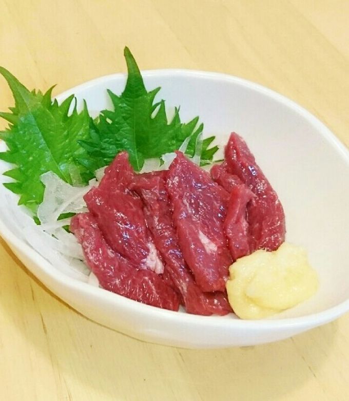 馬刺しは生姜醤油で。-レシピのメイン写真