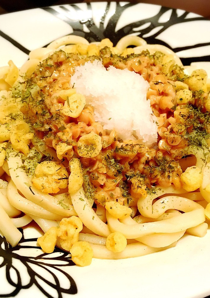10分以内簡単♡冷やし納豆おろしうどん♡-レシピのメイン写真