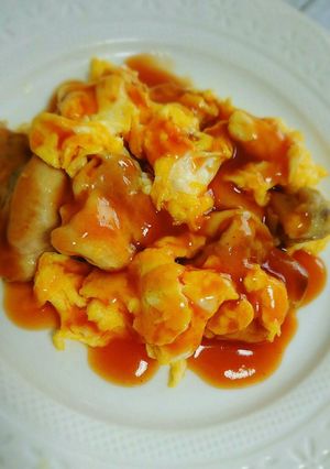 絶品☆鶏むね肉とたまごのかに玉甘酢あん-レシピのメイン写真