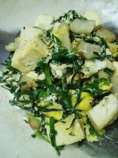 菊芋・にら・豆腐のちゃんぷる-レシピのメイン写真