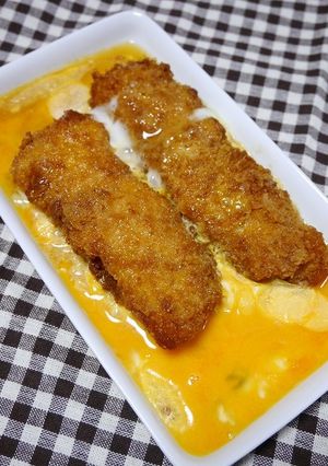 レンジで簡単！串カツ丼-レシピのメイン写真