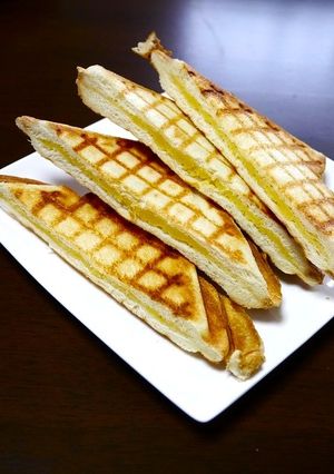 簡単！カスタード☆ホットサンド-レシピのメイン写真