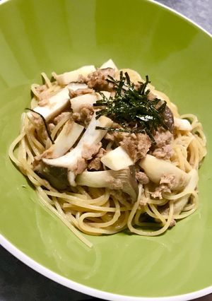 エリンギとツナのバター醤油パスタ-レシピのメイン写真