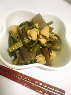 ぜんまいと鶏肉の絶品煮♪-レシピのメイン写真
