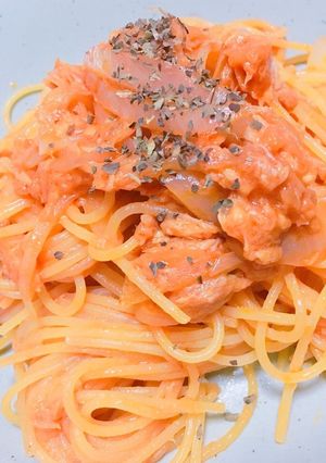 ケチャップで簡単！ツナトマトパスタ-レシピのメイン写真