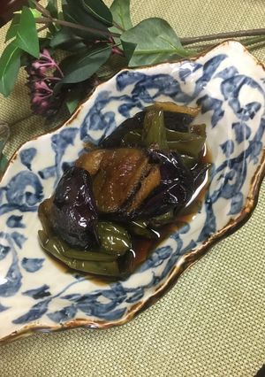 水を使わないナスとピーマンの甘辛煮-レシピのメイン写真