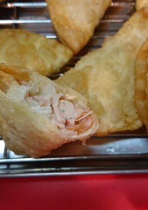 新玉ねぎのギョーザ風つまみ-レシピのメイン写真