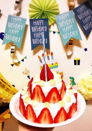 ☆一歳バースデーケーキ☆-レシピのメイン写真