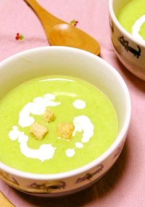 グリーンピースと新じゃがの豆乳ポタージュ-レシピのメイン写真