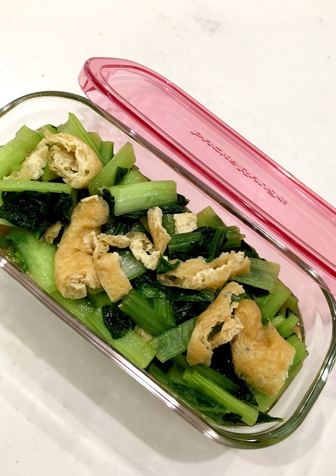 5分でできる常備菜 小松菜と揚げの煮浸し-レシピのメイン写真