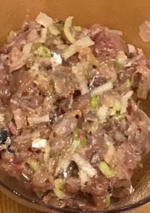 味噌と出汁醤油で鯵のなめろう-レシピのメイン写真