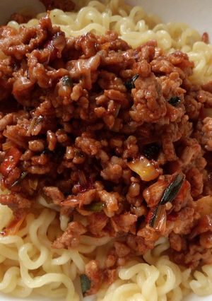 辛ラーメンで油そば-レシピのメイン写真
