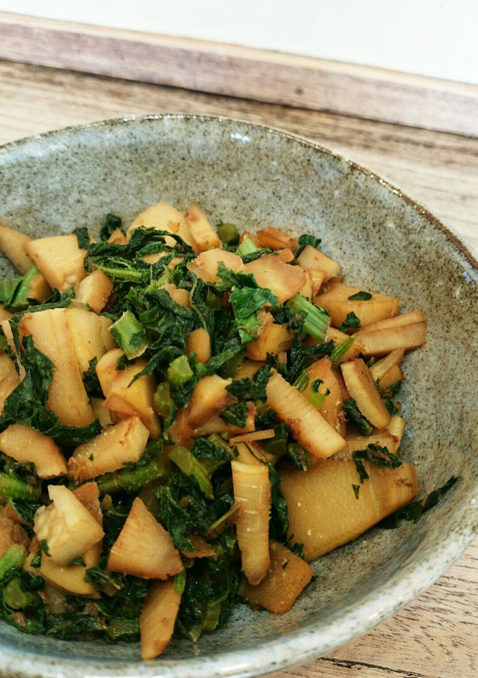 大根の葉とたけのこ 炒め煮-レシピのメイン写真