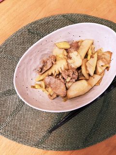 たけのこと豚肉のオイスター炒め♡-レシピのメイン写真