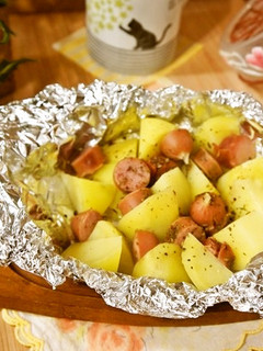 爽やか♪じゃが芋とウインナーの包み焼き-レシピのメイン写真