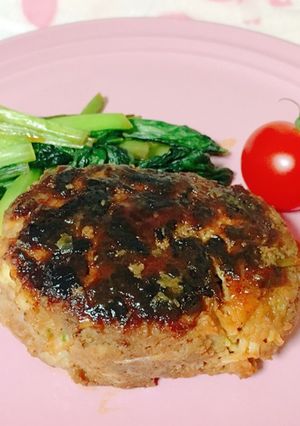 片手でできちゃった☆簡単長ねぎハンバーグ-レシピのメイン写真