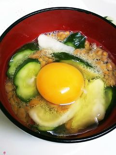 漬物と卵の納豆-レシピのメイン写真