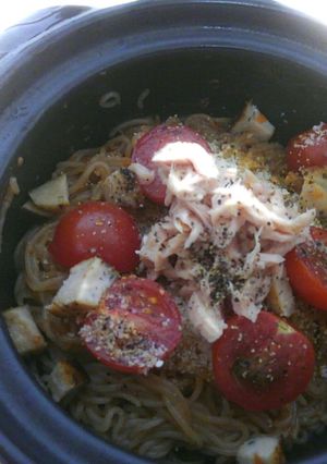 チーズとトマトでイタリアンな夏のビビン麺-レシピのメイン写真