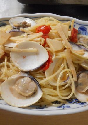 竹の子と蛤のパスタ-レシピのメイン写真