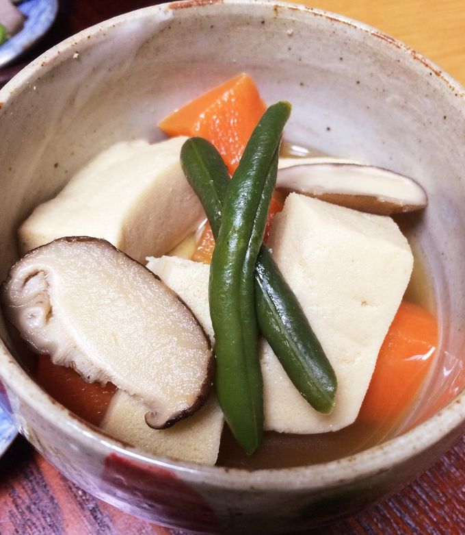 高野豆腐の煮物❀(煮魚の残り汁リメイク)-レシピのメイン写真