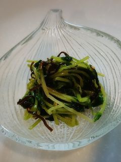 混ぜるだけ！豆苗の塩昆布和え-レシピのメイン写真
