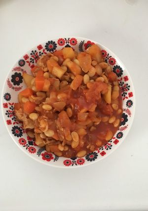 野菜ジュースで時短万能ポークビーンズ-レシピのメイン写真