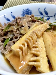 竹の子と豚肉の味噌煮-レシピのメイン写真