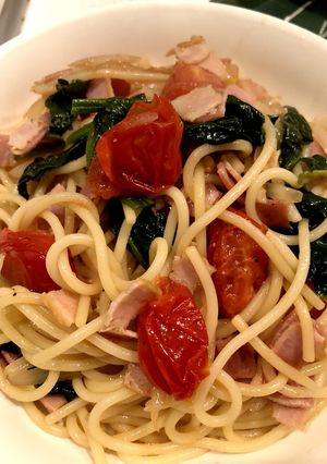 ベーコンと野菜の和風パスタ-レシピのメイン写真