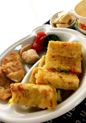 離乳食後期〜幼児食に！ピラフ風おやき-レシピのメイン写真