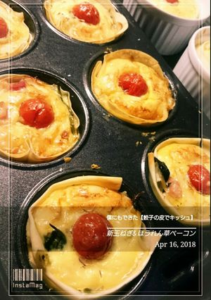 僕にもできた【餃子の皮でキッシュ】-レシピのメイン写真