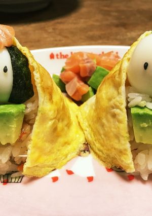 子どもと作ろう!おひなさま寿司-レシピのメイン写真
