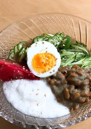 ふるる冷麺☆夏にぴったりネバネバ冷麺-レシピのメイン写真