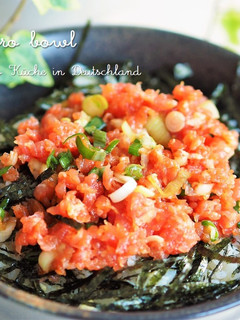 ドイツのmettで作る簡単ネギトロ丼!-レシピのメイン写真