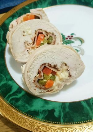 レンジでロールチキン-レシピのメイン写真