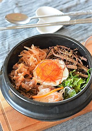 乾燥ワラビを戻したナムルでビビンバ丼♪-レシピのメイン写真