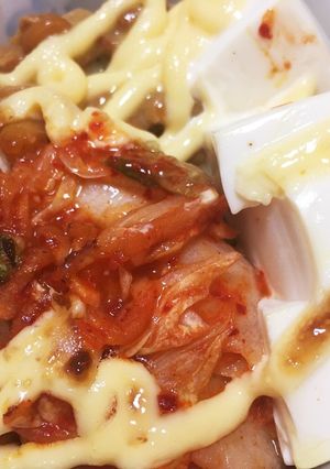 キムチ、納豆、豆腐丼-レシピのメイン写真