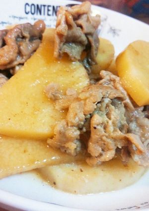 漂わせるイイ女♡豚肉と長芋の煮物-レシピのメイン写真