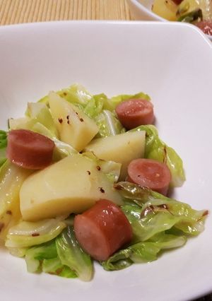 春キャベツと新じゃがのホットサラダ-レシピのメイン写真