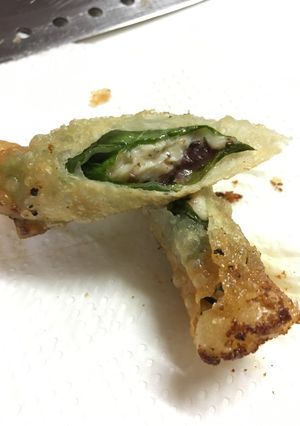 大葉消費に！梅肉と胸肉チーズの包み揚げ-レシピのメイン写真