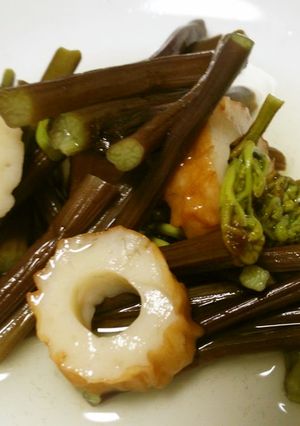 わらびとちくわの煮びたし-レシピのメイン写真