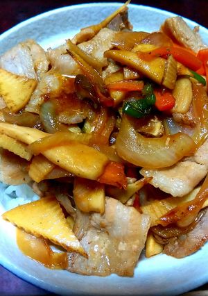 こってり！野菜たっぷり豚丼-レシピのメイン写真