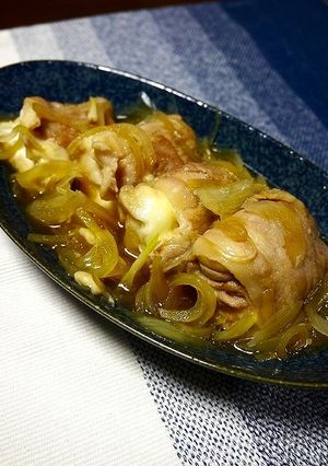 簡単！肉豆腐風☆はんぺんチーズ肉巻きマキ-レシピのメイン写真