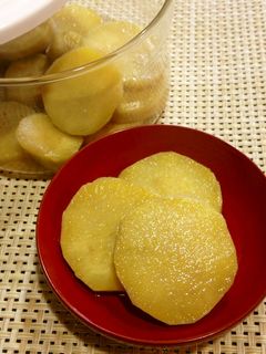 レンジで簡単♪さつまいものハチミツ煮-レシピのメイン写真