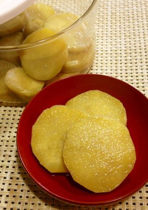 レンジで簡単♪さつまいものハチミツ煮-レシピのメイン写真