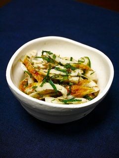 簡単おつまみ!竹輪の大葉和え-レシピのメイン写真