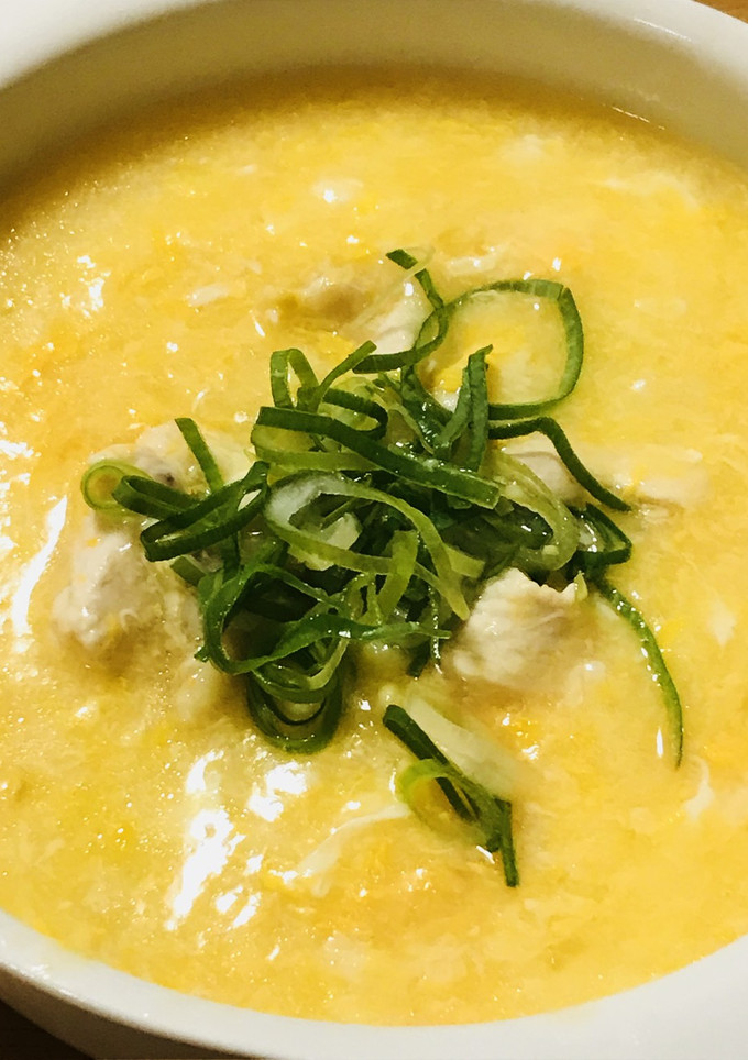 うす切り鶏肉と玉子のとろとろチキンスープ-レシピのメイン写真