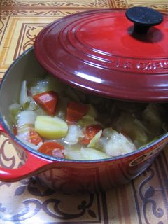 ルクルーゼで簡単!お野菜たっぷりスープ♡-レシピのメイン写真