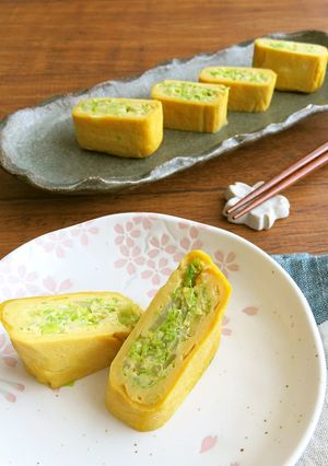 春キャベツのだし巻き卵☆お弁当に♪-レシピのメイン写真