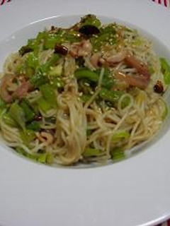 塩辛そうめん-レシピのメイン写真